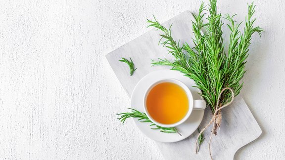 Frischer Rosmarin als Tee