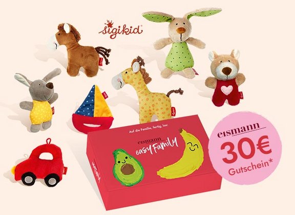 Sigikid Kuscheltiere in eismann Geschenk-Box