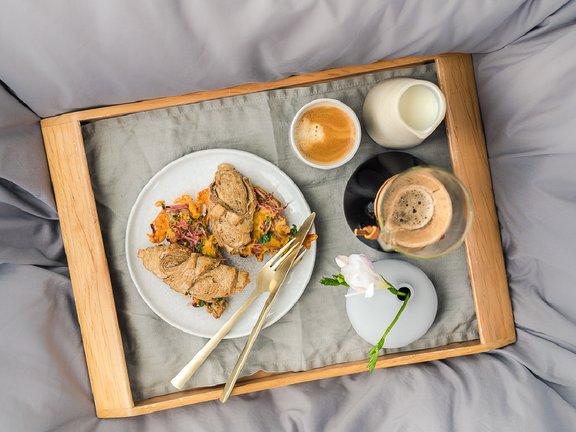 Überbackene Schinken Broissants