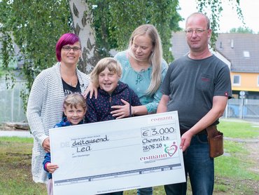 Eismann Torsten Aurich mit Lea und Familie