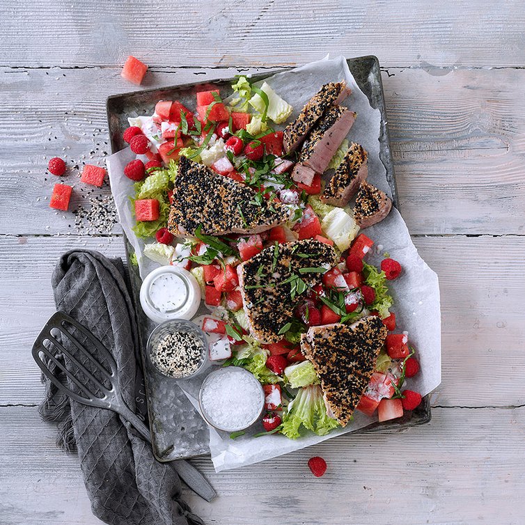 Rezeptbild Gegrillter Sesam-Thunfisch