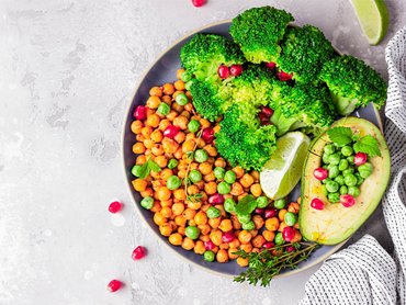 Gemüsebowl für eine basische Ernährung.